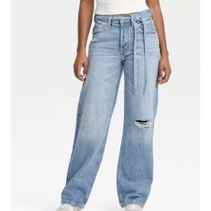 Universal Thread size 10 NEW 90's Baggy Mid-Rise Tie-Waist Drawstring Baggy Jean